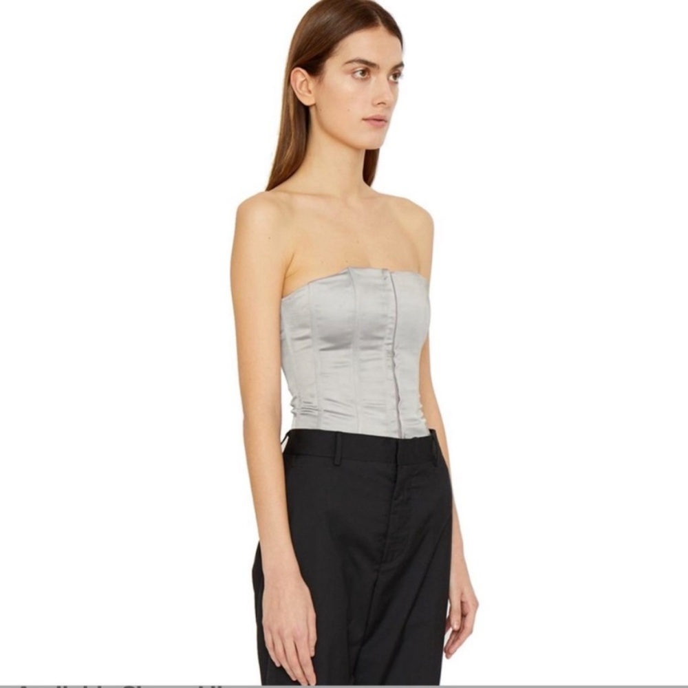 Danielle Guizio grey corset top